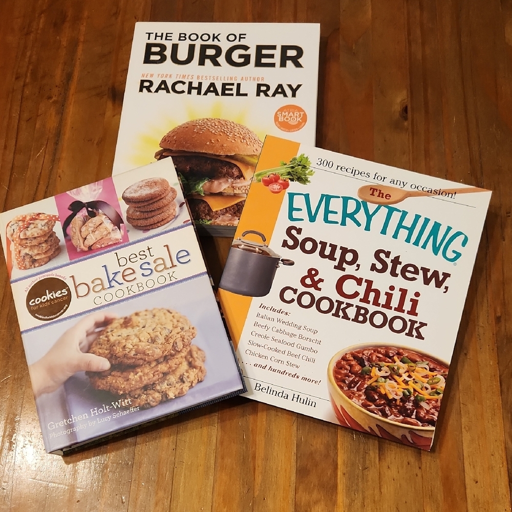 Set Of Three Cookbooks